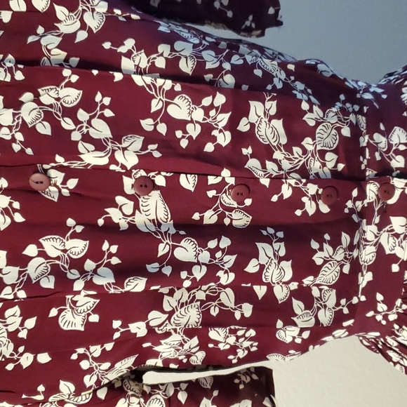 Classic Floral Tea Length Warren Z Dress - Picture 5 of 13